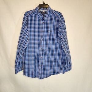 Ariat Pro Series Men's XL Blue Plaid Shirt.   Dress Up Work